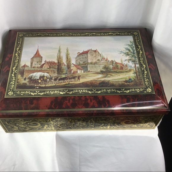 Vintage large English tin - Picture 1 of 8